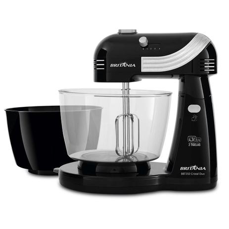 Batedeira Britânia BBT350P Cristal Duo 350W Menor preço em Batedeira Britânia BBT350P Cristal Duo 350W