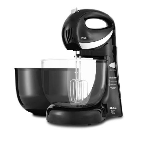 Batedeira Britânia Paris Cristal MAXX PR, 350W, 4 Vel + Turbo, Preto - 110V Menor preço em Batedeira Britânia Paris Cristal MAXX PR, 350W, 4 Vel + Turbo, Preto - 110V