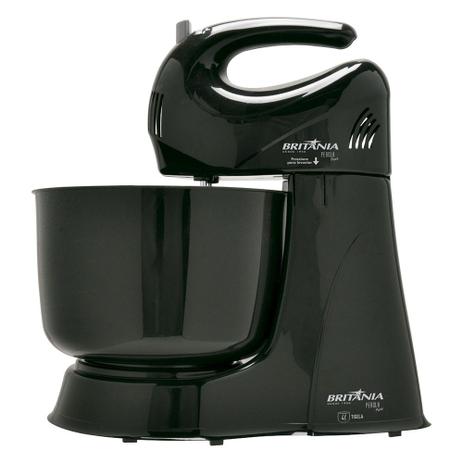 Batedeira Britânia Pérola Maxx, 4 Velocidades + Pulsar, Tigela 4 Litros, 350W, 110V - Preto Menor preço em Batedeira Britânia Pérola Maxx, 4 Velocidades + Pulsar, Tigela 4 Litros, 350W, 110V - Preto