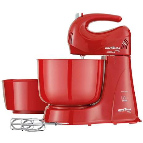 Batedeira Britânia Perola MAXX2, 4 Velocidades, 2 Tigelas, 350W, Vermelha é boa?