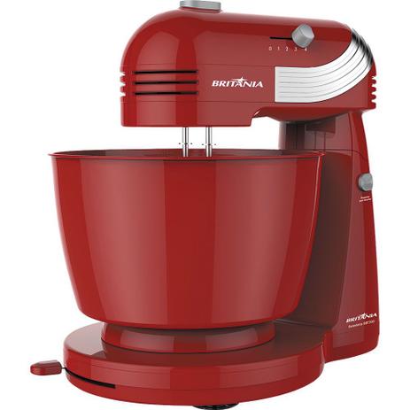 Batedeira de Mesa Britânia com 4 Velocidades BBT350 127V Vermelha Menor preço em Batedeira de Mesa Britânia com 4 Velocidades BBT350 127V Vermelha