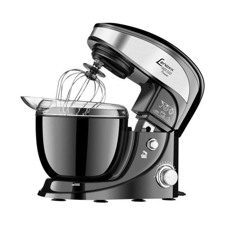 Batedeira de Mesa PBA500 4L 300W 10 Vel. Preto/Inox LENOXX Menor preço em Batedeira de Mesa PBA500 4L 300W 10 Vel. Preto/Inox LENOXX