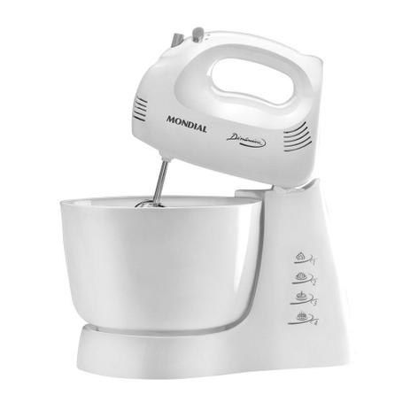Batedeira Dinâmica Mondial 4 Velocidades Tigela 4 Litros 400w B-02 Menor preço em Batedeira Dinâmica Mondial 4 Velocidades Tigela 4 Litros 400w B-02
