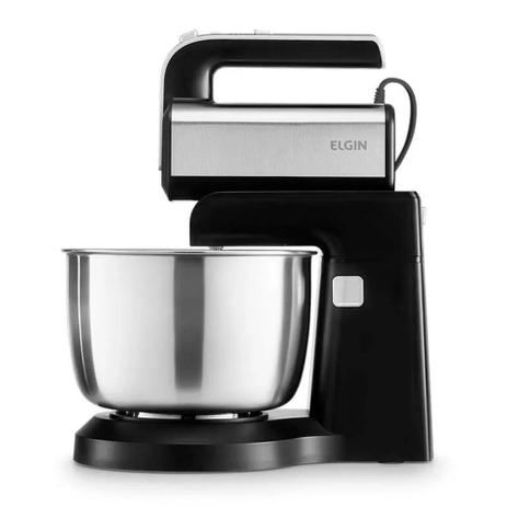 Batedeira Elgin Silver Blend, 500W, 220V, 5 Velocidades, Tijela em Inox, Preto - 42BAT2002000 Menor preço em Batedeira Elgin Silver Blend, 500W, 220V, 5 Velocidades, Tijela em Inox, Preto - 42BAT2002000
