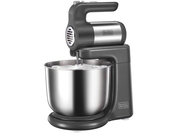 Batedeira Orbital Black&Decker Portátil - Chumbo e Preto BAT300I 300W 10 Velocidades - BLACK+DECKER Menor preço em Batedeira Orbital Black&Decker Portátil - Chumbo e Preto BAT300I 300W 10 Velocidades - BLACK+DECKER