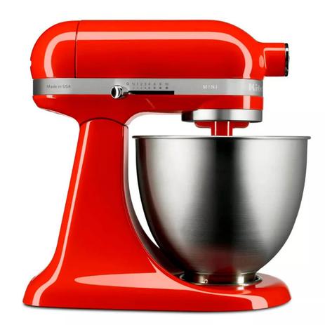 Menor preço em Batedeira Planetária KitchenAid Stand Mixer Artisan Mini Vermelho 127V