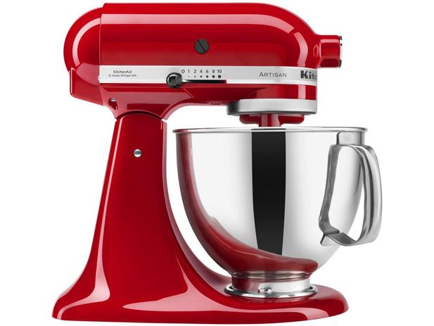 Batedeira Planetária KitchenAid Vermelha 275W - Stand Mixer KEA30CVPNA 10 Velocidade Menor preço em Batedeira Planetária KitchenAid Vermelha 275W - Stand Mixer KEA30CVPNA 10 Velocidade