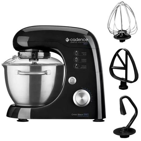 Batedeira Planetária Orbital Cadence Bat550 Black Premium Menor preço em Batedeira Planetária Orbital Cadence Bat550 Black Premium