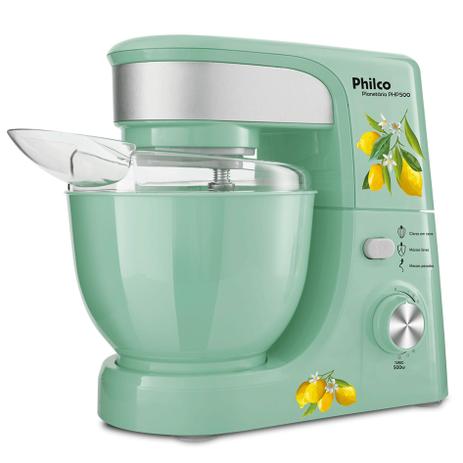 Batedeira Planetária Philco PHP500 Turbo Lemon 500W