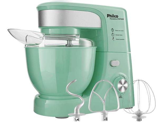 Batedeira Planetária Philco Verde 500W - Creative Colors PHP500 Turbo 11 Velocidades Menor preço em Batedeira Planetária Philco Verde 500W - Creative Colors PHP500 Turbo 11 Velocidades