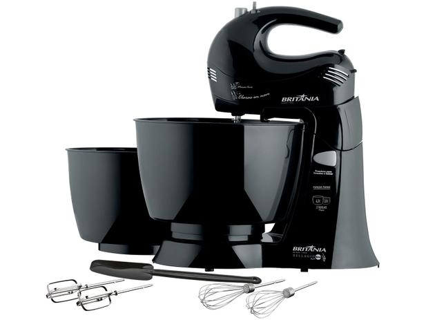Batedeira Portátil Britânia - Preta 350W Ellagio Maxx Neve 4 Velocidades Menor preço em Batedeira Portátil Britânia - Preta 350W Ellagio Maxx Neve 4 Velocidades