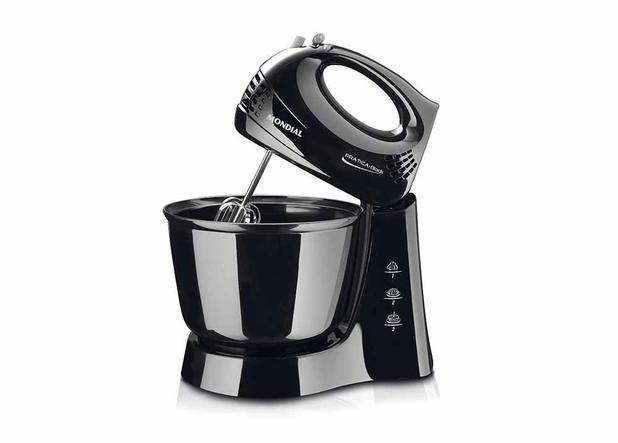 Batedeira Prática Mondial Preta B-12 NP 350W 220V Menor preço em Batedeira Prática Mondial Preta B-12 NP 350W 220V