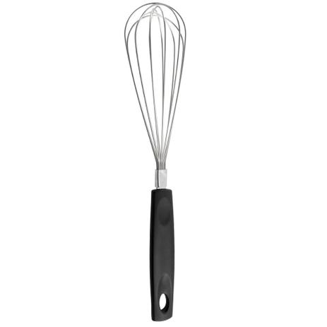 Batedor de Ovos (Fuê) Cabo em Aço Inox e Fio em Silicone cor Preto 30cm 2250/315 Brinox Menor preço em Batedor de Ovos (Fuê) Cabo em Aço Inox e Fio em Silicone cor Preto 30cm 2250/315 Brinox