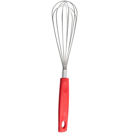 Batedor de Ovos (Fuê) Cabo em Aço Inox e Fio em Silicone cor Vermelho 30cm 2250/355 Brinox Menor preço em Batedor de Ovos (Fuê) Cabo em Aço Inox e Fio em Silicone cor Vermelho 30cm 2250/355 Brinox