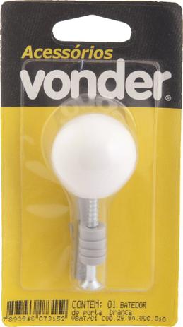 Batente plástico para porta branco com bucha 8mm - Vonder Menor preço em Batente plástico para porta branco com bucha 8mm - Vonder