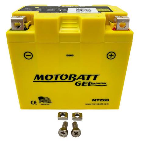 Bateria 100% Gel Motobatt Mtz6s 6ah Nxr Bros 150 09/.. Bros 160 Cb 300 Xre 300 Xre 190 PCX Menor preço em Bateria 100% Gel Motobatt Mtz6s 6ah Nxr Bros 150 09/.. Bros 160 Cb 300 Xre 300 Xre 190 PCX
