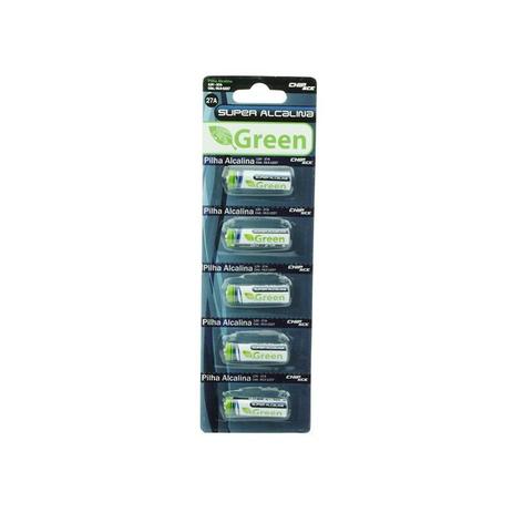 Bateria 12V 27A Alcalina Green 013-1227 - Chipsce Menor preço em Bateria 12V 27A Alcalina Green 013-1227 - Chipsce