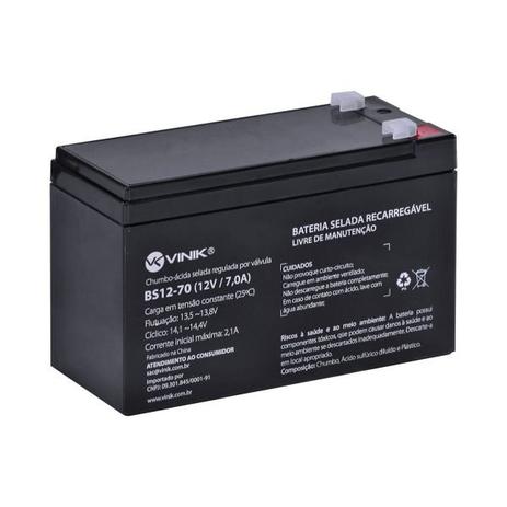 Bateria 12V 7,0A Selada VLCA BS12-70 Vinik NOBREAK é boa?