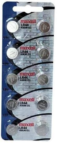 Bateria 1,5V LR44 Maxell Original (cartela 10 Unid) Menor preço em Bateria 1,5V LR44 Maxell Original (cartela 10 Unid)
