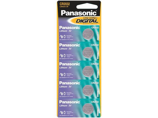 Bateria 3V Botão Panasonic CR2032-1BT - 5 Unidades Menor preço em Bateria 3V Botão Panasonic CR2032-1BT - 5 Unidades