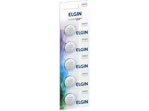 Bateria 3V Lithium Elgin CR2032 5 Unidades Menor preço em Bateria 3V Lithium Elgin CR2032 5 Unidades