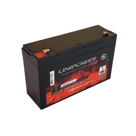Bateria 6v 12ah Moto Elétrica, Brinquedo, Carrinho Elétrico - Unipower Menor preço em Bateria 6v 12ah Moto Elétrica, Brinquedo, Carrinho Elétrico - Unipower