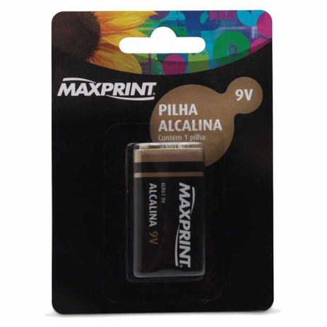 Bateria 9v alcalina 756396 / un / maxprint Menor preço em Bateria 9v alcalina 756396 / un / maxprint