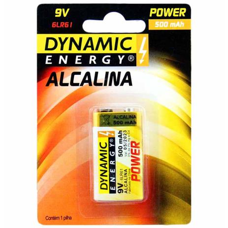 Bateria 9v alcalina 86399 / un / dynamic energy Menor preço em Bateria 9v alcalina 86399 / un / dynamic energy