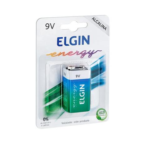 Bateria 9v alcalina elgin energy eco friendly em blister Menor preço em Bateria 9v alcalina elgin energy eco friendly em blister