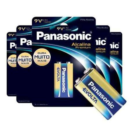 Bateria 9v Alcalina Premium Panasonic Cartela Com 1 Unidades Menor preço em Bateria 9v Alcalina Premium Panasonic Cartela Com 1 Unidades