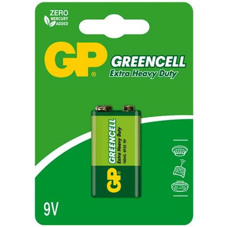 Bateria 9V GP GREENCELL Zinco/Carbono Menor preço em Bateria 9V GP GREENCELL Zinco/Carbono