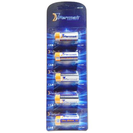 Bateria A23 Alcalina - Blister com 5 Pilhas 12V - Permak Menor preço em Bateria A23 Alcalina - Blister com 5 Pilhas 12V - Permak