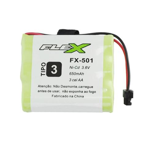Bateria aa 3.6v 650mah tipo 3 telefone sem fio panasonic - Flex Gold Menor preço em Bateria aa 3.6v 650mah tipo 3 telefone sem fio panasonic - Flex Gold