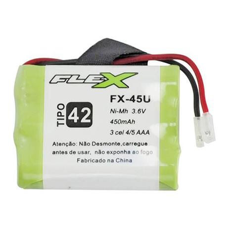 Bateria aaa 3.6v 450mah tipo42 p/ telefone sem fio panasonic - Flex gold Menor preço em Bateria aaa 3.6v 450mah tipo42 p/ telefone sem fio panasonic - Flex gold