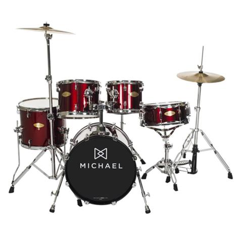 Bateria Acustica Michael Classic Pro DM842 WR Bumbo 20 Vinho Menor preço em Bateria Acustica Michael Classic Pro DM842 WR Bumbo 20 Vinho