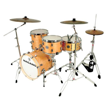 Bateria Acústica Nagano Maple Die Cast Jazz Natural Lacquer 18 Polegadas Menor preço em Bateria Acústica Nagano Maple Die Cast Jazz Natural Lacquer 18 Polegadas