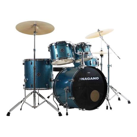 Bateria Acústica Nagano Tagima Garage Fusion 20 Bumbo 20 Polegadas Ocean Sparkle Menor preço em Bateria Acústica Nagano Tagima Garage Fusion 20 Bumbo 20 Polegadas Ocean Sparkle