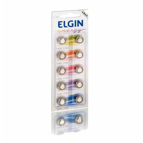 Bateria alcalina 1.5v lr44 / 10un / elgin Menor preço em Bateria alcalina 1.5v lr44 / 10un / elgin