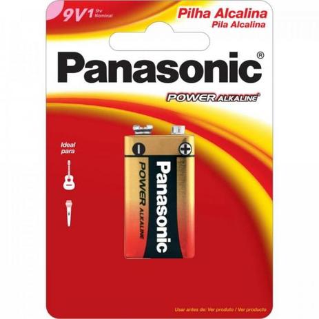 Bateria Alcalina 9V 6LF22XAB/1B24 Panasonic Caixa c/24 pilha Menor preço em Bateria Alcalina 9V 6LF22XAB/1B24 Panasonic Caixa c/24 pilha