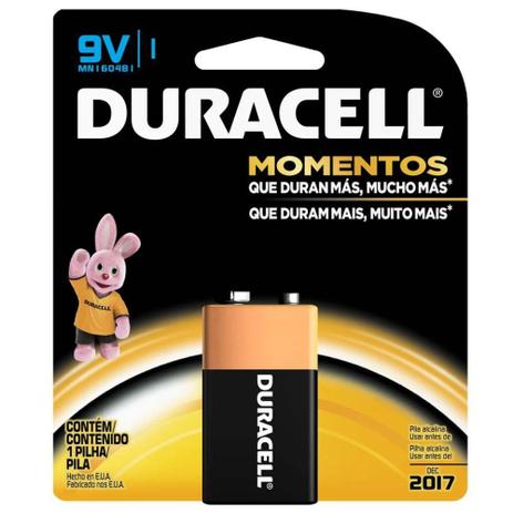 Bateria Alcalina 9volts - Duracell Menor preço em Bateria Alcalina 9volts - Duracell