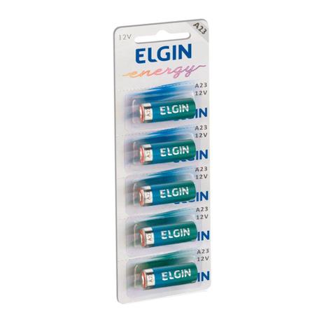Bateria alcalina a23 12v cartela com 5 82195 - ELGIN Menor preço em Bateria alcalina a23 12v cartela com 5 82195 - ELGIN