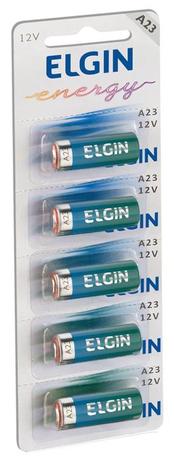 Bateria Alcalina A23 Elgin 82195 - Cartela com 5 unidades - para brinquedos, controles de portão automático e alarmes Menor preço em Bateria Alcalina A23 Elgin 82195 - Cartela com 5 unidades - para brinquedos, controles de portão automático e alarmes