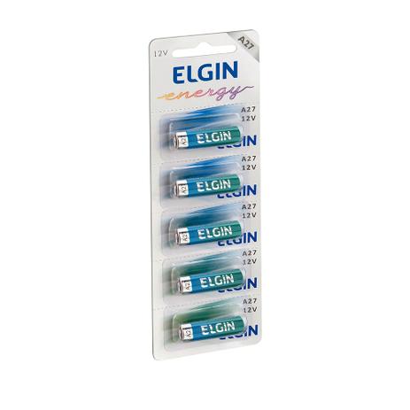 Bateria Alcalina ELGIN A27 12V Blister com 5 Pecas Menor preço em Bateria Alcalina ELGIN A27 12V Blister com 5 Pecas