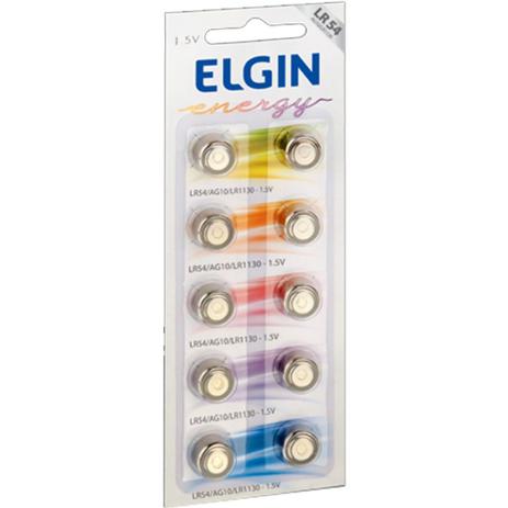 Bateria Alcalina Elgin Energy 1.5 V LR54 PT 50 Un Menor preço em Bateria Alcalina Elgin Energy 1.5 V LR54 PT 50 Un