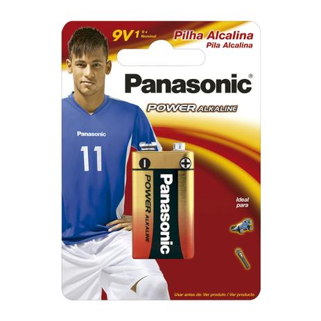Bateria Alcalina Panasonic 9V Menor preço em Bateria Alcalina Panasonic 9V