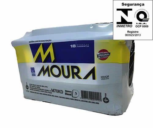 Bateria Automotiva Moura 70ah 12v Inteligente Selada Menor preço em Bateria Automotiva Moura 70ah 12v Inteligente Selada
