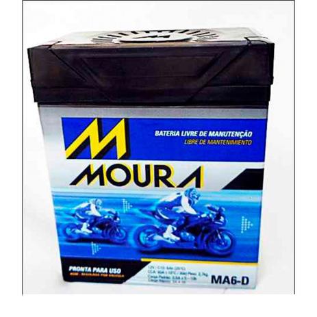 Bateria Automotiva Moura Moto MA6-D Menor preço em Bateria Automotiva Moura Moto MA6-D