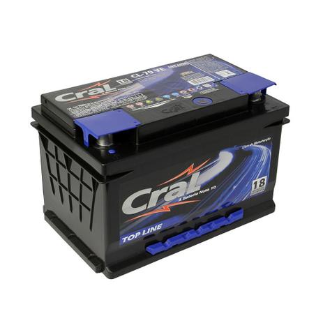 Bateria automotiva selada 70Ah polo positivo esquerdo - Top Line - Cral Menor preço em Bateria automotiva selada 70Ah polo positivo esquerdo - Top Line - Cral