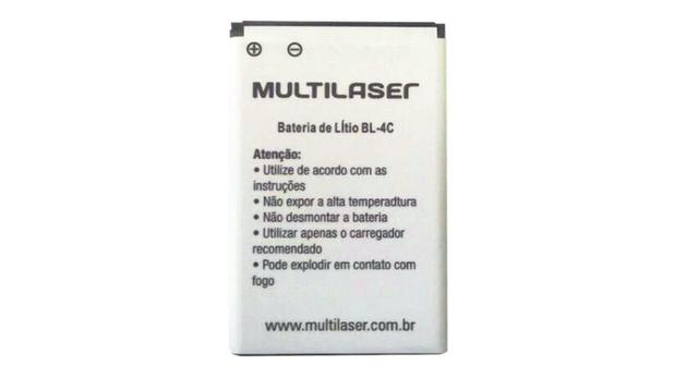 Bateria Bl-4c Original Multilaser Lítio 800mah 3.7v Menor preço em Bateria Bl-4c Original Multilaser Lítio 800mah 3.7v