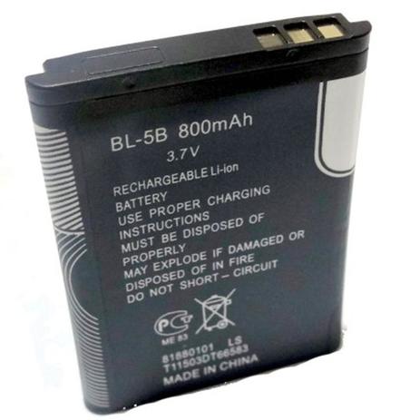 Bateria Bl-5B Primeira Linha P/ Fone B560 Radinho Mp3 mp7 Kombi Celular Nokia Menor preço em Bateria Bl-5B Primeira Linha P/ Fone B560 Radinho Mp3 mp7 Kombi Celular Nokia